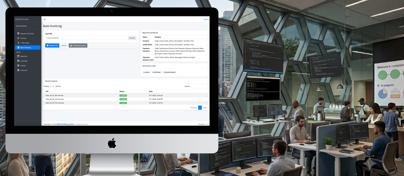 Billing System - auto invoicing workflow